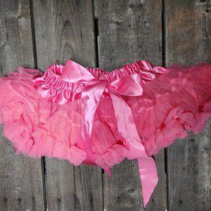 Girls Fluffy Petti Skirt, Size: S (12-24 MO) Tutu Skirt, Color: Hot Pink